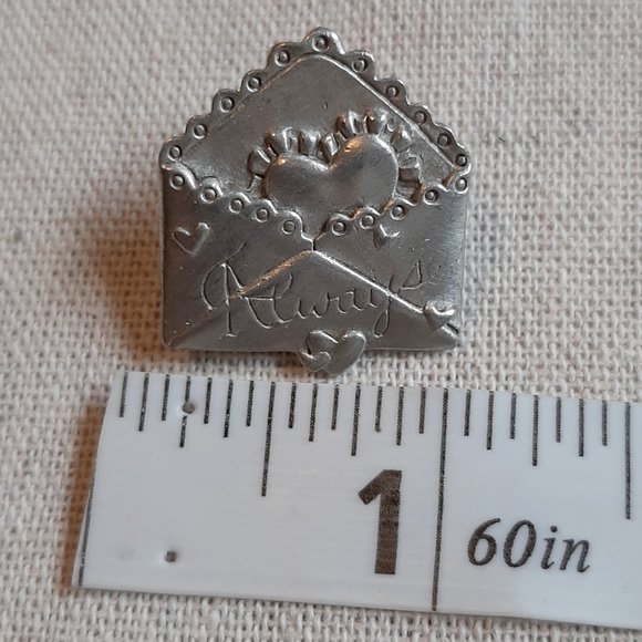 Vintage Pewter Brooch Pin Lot LCD Ann Clarke for Teacher Cottage Core - Picture 11 of 13